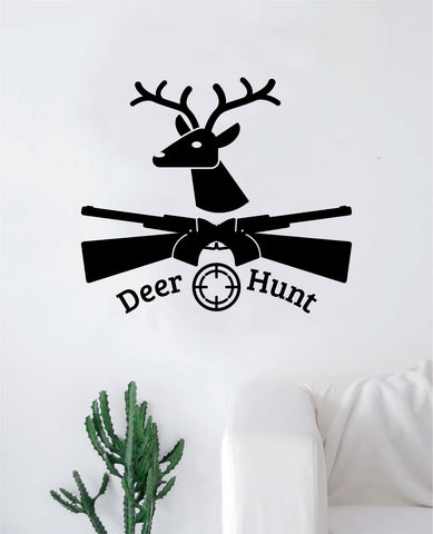 Deer Hunt Wall Decal Sticker Vinyl Art Bedroom Living Room Nursery Quote Animals Hunter