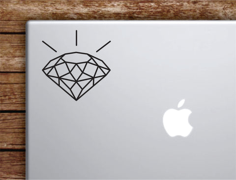 Diamond Laptop Wall Decal Sticker Vinyl Art Quote Macbook Apple Decor Car Window Truck Teen Inspirational Girls Jewelry Cute