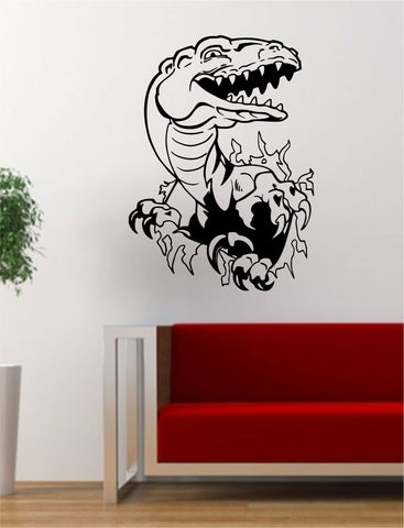 Dinosaur Bursting Through Wall Decal Sticker Wall Vinyl Art Design - boop decals - vinyl decal - vinyl sticker - decals - stickers - wall decal - vinyl stickers - vinyl decals