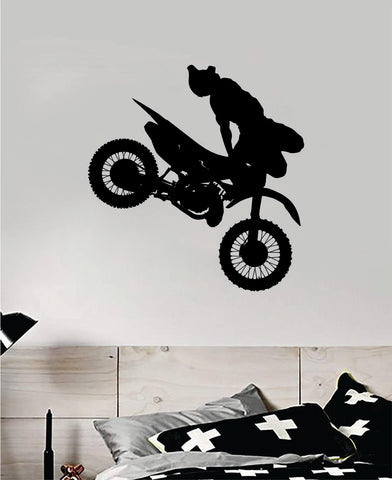 DIrtbike Trick V4 Ride Decal Sticker Bedroom Room Wall Vinyl Art Home Decor Teen Sports Moto X Auto Rider Biker Race Dirt Brap