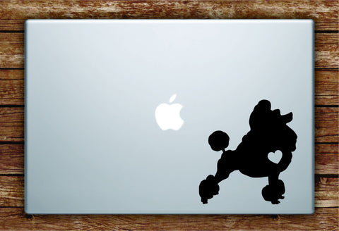 Dog Heart V2 Laptop Apple Macbook Quote Wall Decal Sticker Art Vinyl Car Window Animals Puppy Love Poodle