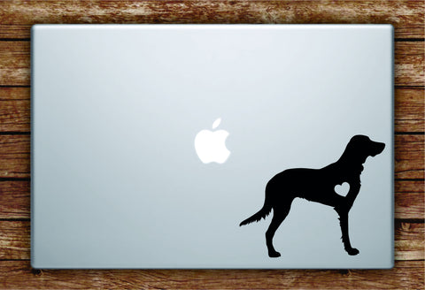 Dog Heart V3 Laptop Apple Macbook Quote Wall Decal Sticker Art Vinyl Car Window Animals Puppy Love Golden Retriever
