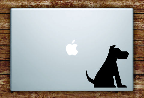 Dog Silhouette Laptop Apple Macbook Quote Wall Decal Sticker Art Vinyl Animal Puppy Rescue Cute Love