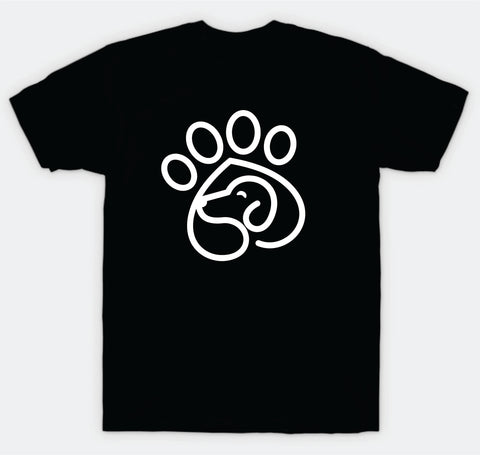Dog Paw Print T-Shirt Tee Shirt Vinyl Heat Press Custom Quote Teen Kids Boy Girl Tshirt Animals Vet Puppy Cute Heart