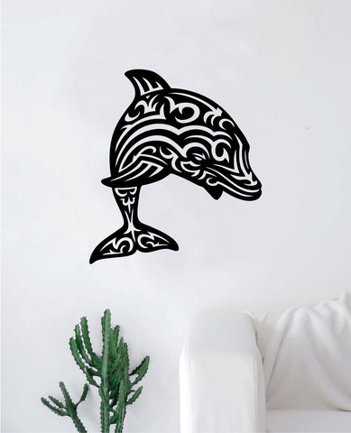 Dolphin V4 Wall Decal Home Room Decor Art Sticker Vinyl Teen Animals Ocean Beach Nautical Fish Marine Life