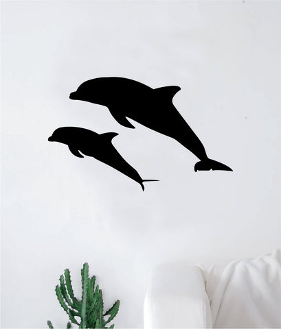 Dolphins Wall Decal Home Room Decor Bedroom Art Sticker Vinyl Teen Baby Boy Girl Animals Ocean Beach Nautical Fish