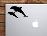Dolphins Laptop Wall Decal Sticker Vinyl Art Quote Macbook Decor Car Window Truck Kids Baby Teen Inspirational Girls Animals Ocean Beach