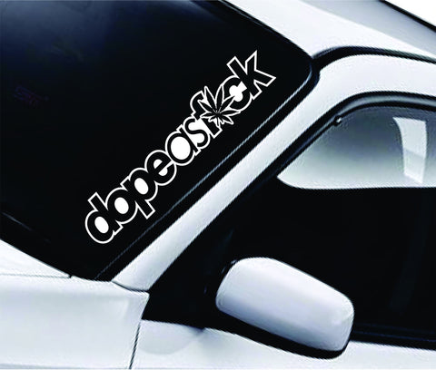 Dope as F Large Quote Design Sticker Vinyl Art Words Decor Laptop Car Truck JDM Windshield Race Drift Window