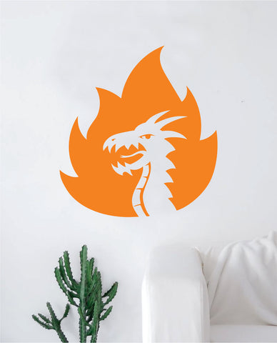 Dragon Flame Wall Decal Decor Art Sticker Vinyl Room Bedroom Teen Kids