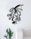 Dragon V8 Wall Decal Decor Art Sticker Vinyl Room Bedroom Teen Kids Mythical Fire King Tattoo