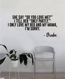 Drake Gods Plan Quote Decal Sticker Wall Vinyl Art Music Lyrics Home Decor Rap Hip Hop Inspirational OVO