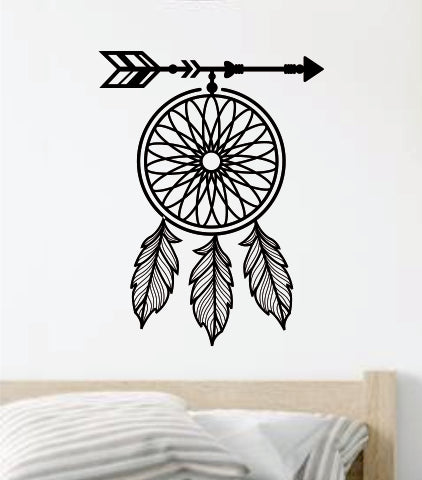 Dreamcatcher V5 Wall Decal Home Decor Vinyl Art Sticker Bedroom Quote Nursery Baby Teen Boy Girl Inspirational Sleep Arrow