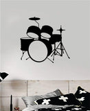 Drumset V6 Wall Decal Home Decor Bedroom Room Vinyl Sticker Art Music Drums Drummer Band Kids Teen