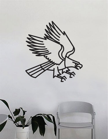 Eagle Traditional Tattoo Wall Decal Home Decor Art Bedroom Room Sticker Vinyl Animals Birds Nursery Kids Baby Teen America