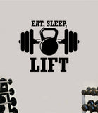 Eat Sleep Lift V5 Fitness Gym Wall Decal Home Decor Bedroom Room Vinyl Sticker Art Teen Work Out Quote Beast Strong Inspirational Motivational Health School