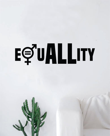 EquALLity Quote Wall Decal Sticker Bedroom Room Art Vinyl Inspirational Equal LGBTQ Love Pride