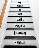 Every Journey Stairs V3 Wall Decal Home Decor Vinyl Sticker Art Quote Inspirational Family Love Cute