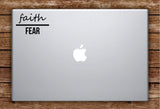 Faith Over Fear Laptop Apple Macbook Car Quote Wall Decal Sticker Art Vinyl Inspirational Jesus Church Religious Amen Blessed