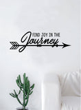 Find Joy in the Journey Arrow Quote Decal Sticker Wall Vinyl Art Wall Room Decor Inspirational Travel Adventure Explore Wanderlust