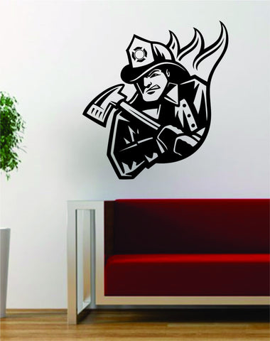 Firefighter Version 1 Design Decal Sticker Wall Vinyl Art Decor Home - boop decals - vinyl decal - vinyl sticker - decals - stickers - wall decal - vinyl stickers - vinyl decals