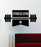 Fitness Gym v2 Design Quote Decal Sticker Wall Vinyl Art Words Decor Workout Weight Dumbbell Inspirational