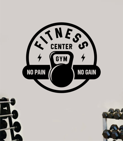 Fitness Center Gym Wall Decal Home Decor Bedroom Room Vinyl Sticker Art Teen Work Out Quote Beast Lift Strong Inspirational Motivational Health School No Pain No Gain