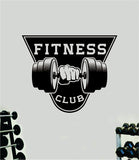 Fitness Club V3 Decal Sticker Wall Vinyl Art Wall Bedroom Room Home Decor Inspirational Motivational Teen Sports Gym Beast Lift Health Exercise
