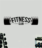 Fitness Club V4 Quote Wall Decal Sticker Vinyl Art Decor Bedroom Room Boy Girl Inspirational Motivational Gym Fitness Health Exercise Lift Beast Workout