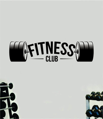 Fitness Club V4 Quote Wall Decal Sticker Vinyl Art Decor Bedroom Room Boy Girl Inspirational Motivational Gym Fitness Health Exercise Lift Beast Workout