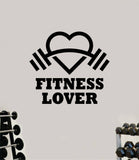 Fitness Lover Wall Decal Home Decor Bedroom Room Vinyl Sticker Art Teen Work Out Quote Gym Fitness Girls Lift Strong Inspirational Motivational Health
