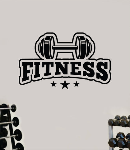 Fitness Decal Sticker Wall Vinyl Art Wall Bedroom Room Decor Motivational Inspirational Teen Sports Gym Exercise Health Girls Squat Train Beast