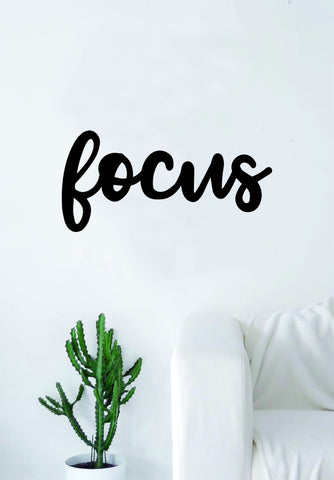 Focus V3 Quote Wall Decal Sticker Bedroom Living Room Art Vinyl Inspirational Yoga