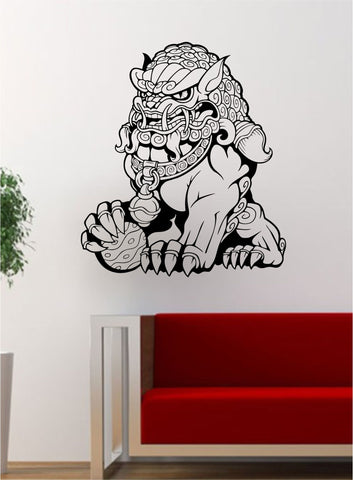 Foo Dog Version 2 Tattoo Art Chinese Decal Sticker Wall Vinyl Decor
