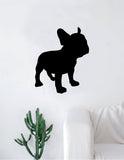 French Bulldog Silhouette Decal Sticker Wall Vinyl Art Home Decor Teen Dog Doggy Puppy Cute Rescue Adopt