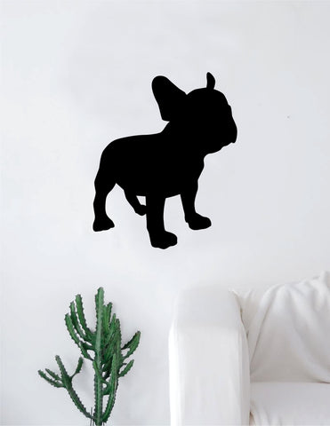 French Bulldog Silhouette Decal Sticker Wall Vinyl Art Home Decor Teen Dog Doggy Puppy Cute Rescue Adopt