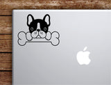 French Bulldog Dog Laptop Wall Decal Sticker Vinyl Art Quote Macbook Apple Decor Car Window Truck Kids Baby Teen Inspirational Girls Boys Frenchie Cute Puppy Animals