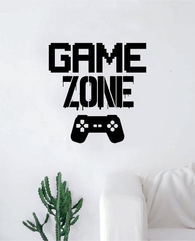 Game Zone V2 Wall Decal Quote Home Room Decor Decoration Art Vinyl Sticker Funny Gamer Gaming Nerd Geek Teen Video Kids