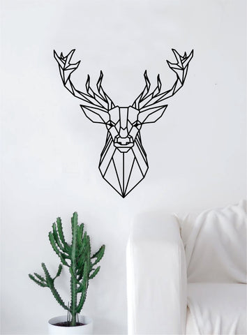 Geometric Deer V2 Animal Design Decal Sticker Wall Vinyl Decor Art Living Room Bedroom Abstract Cool Teen Hunt