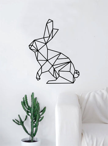 Geometric Rabbit Animal Design Decal Sticker Wall Vinyl Decor Art Living Room Bedroom Abstract Cool Teen Bunny