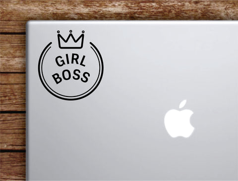 Girl Boss Laptop Decal Sticker Vinyl Art Quote Macbook Apple Decor Car Window Truck Women Feminist