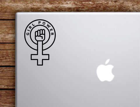 Girl Power V4 Laptop Decal Sticker Vinyl Art Quote Macbook Apple Decor Car Window Truck Women Feminist