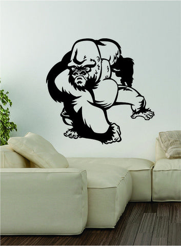 Gorilla v2 Decal Wall Vinyl Art Decor Room Animal Beautiful Monkey Ape Harambe Jungle Teen