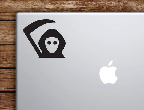 Grim Reaper Laptop Wall Decal Sticker Vinyl Art Quote Macbook Apple Decor Car Window Truck Teen Inspirational Girls Skull
