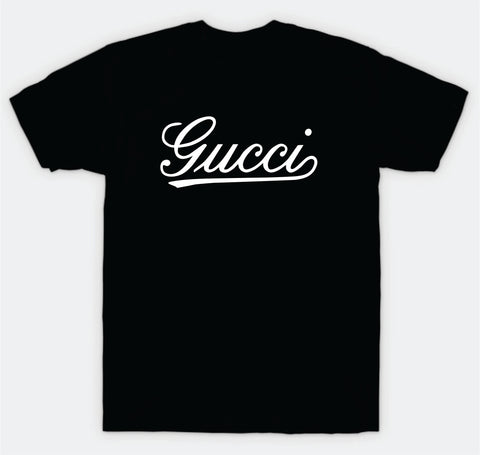 Gucci Cursive T-Shirt Tee Shirt Vinyl Heat Press Custom Inspirational Quote Teen Kids Funny Girls Designer Brand Expensive Luxury