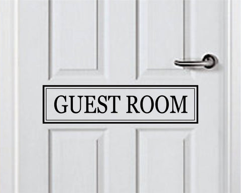 Guest Room Quote Wall Decal Sticker Bedroom Art Vinyl Inspirational Door Sign Teen Home Family Mom