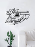 Born Free Flower Traditional Tattoo Decal Sticker Wall Vinyl Art Home Decor Beautiful Living Room Bedroom
