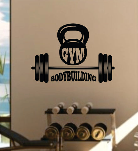 Gym Bodybuilding Fitness Work Out Health Decal Sticker Wall Vinyl Art Wall Room Decor Weights Motivation Inspirational Lift Beast