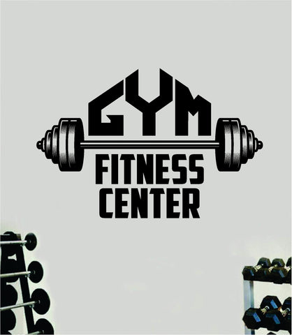 Gym Fitness Center V5 Wall Decal Sticker Vinyl Art Wall Bedroom Room Home Decor Inspirational Motivational Teen Sports Gym Fitness Beast Lift Health Exercise