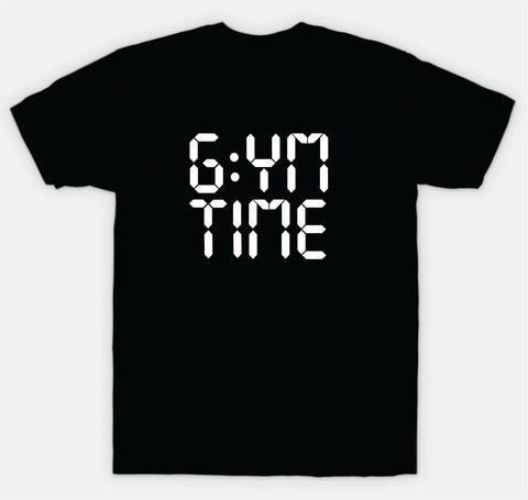 Gym Time T-Shirt Tee Shirt Vinyl Heat Press Custom Inspirational Quote Girls Motivational Sports Gym Fitness