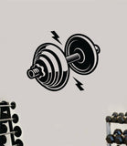 Gym Weight V2 Decal Sticker Wall Vinyl Art Wall Bedroom Room Decor Motivational Inspirational Teen Sports Gym Fitness Exercise Health Girls Squat